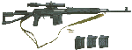 7.62 mm Dragunov Sniper Rifle with folding butt 