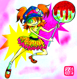 ポップイラスト 輪切リズム