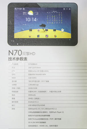 Android タブレット 原道N70双撃HDを買いました