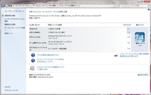 インスコ後の公式スコア