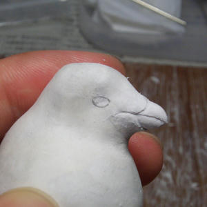 アデリーペンギン_目の制作プロセスその1_070830
