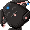 黒モコナ_拡大版ドット絵