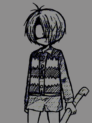君の後ろに、黒い影！