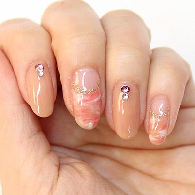 ジェリーネイルで マーブルフレンチ だって作れちゃう Jelly Nail ジェリーネイル 口コミ情報