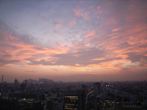 夕焼けを見つめて