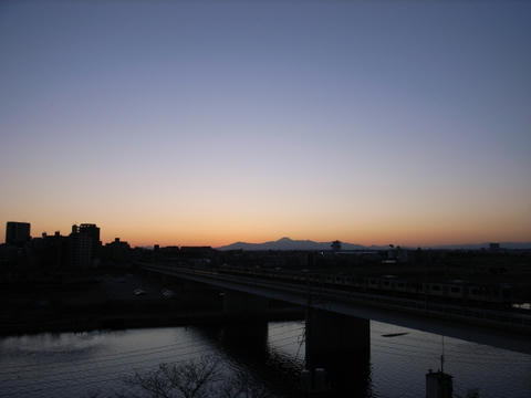 富士山夕景