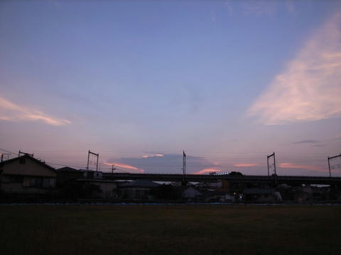 夕暮れ空
