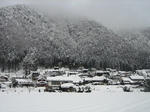 美山の雪景色