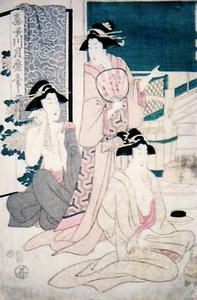 喜多川月麿筆　上州草津温泉略図
