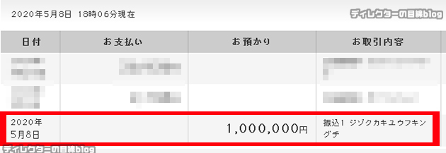 いつも応援ありがとうございます! 早速、持続化給付金の100万円が振り込まれました(謝)