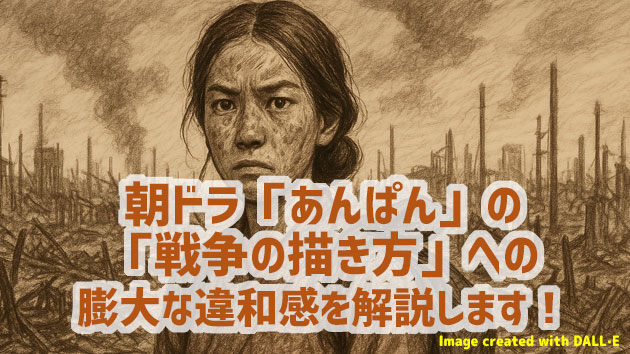朝ドラ「あんぱん」の「戦争の描き方」への2週にわたる膨大な違和感を解説します！