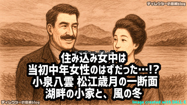朝ドラ「ばけばけ」住み込み女中は当初中年女性のはずだった… 小泉八雲 松江歳月の一断面――湖畔の小家と、風の冬――