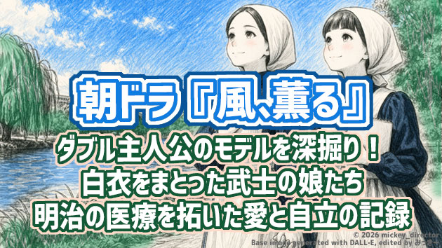 朝ドラ『風、薫る』ダブル主人公のモデルを深掘り！ 白衣をまとった武士の娘たちー明治の医療を拓いた愛と自立の記録