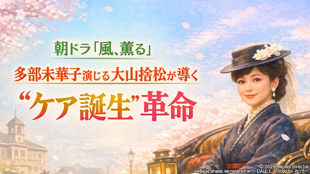 朝ドラ『風、薫る』多部未華子演じる大山捨松が導く&ldquo;ケア誕生&rdquo;革命