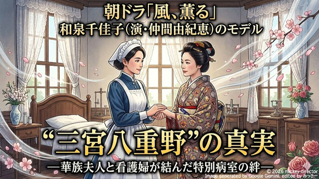 朝ドラ「風、薫る」和泉千佳子（演・仲間由紀恵）のモデル&ldquo;三宮八重野&rdquo;の真実──華族夫人と看護婦が結んだ特別病室の絆
