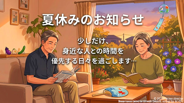 少しだけ、身近な人との時間を優先する日々を過ごします