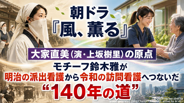 朝ドラ『風、薫る』大家直美（演・上坂樹里）の原点──モチーフ鈴木雅が明治の派出看護から令和の訪問看護へつないだ&ldquo;140年の道&rdquo;