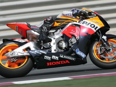 800ccの大本命ダニ・ペドロサが3位に入った