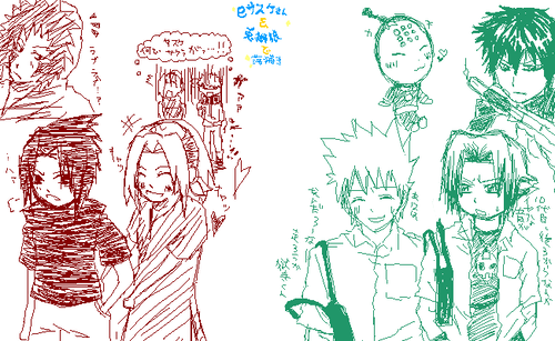巳さんと落書き