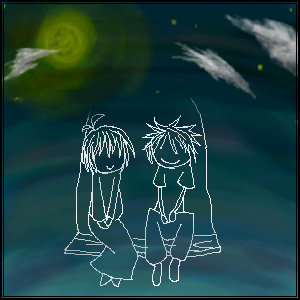 夜空に2人で・・・
