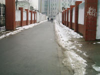 前日の残雪