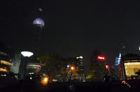 上海浦东陆家嘴夜景，夜上海