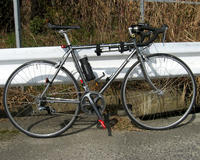 ワイヤリング後の自転車
