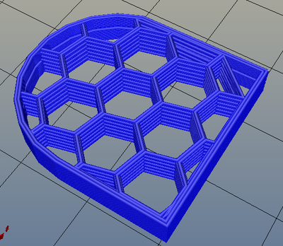 3Dプリンター,Slic3r,設定,方法,Repetier,使い方,Print settings,Infill,Fill Pattern,honeycomb