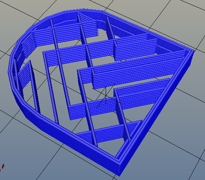 3Dプリンター,Slic3r,設定,方法,Repetier,使い方,Print settings,Infill,Fill Pattern,octagramspiral