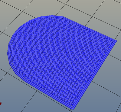 3Dプリンター,Slic3r,設定,方法,Repetier,使い方,Print settings,Infill,Top/bottom fill pattern,hilbertcuve
