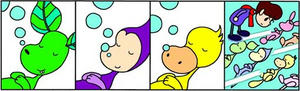 4コマ漫画 「永眠」