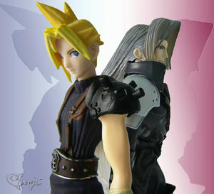FF7アルティマニアオメガの表紙っぽくフィギュア画像加工してみた