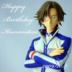 手塚国光部長のフィギュアの画像で誕生日を祝ってみました