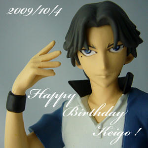 跡部くんの誕生日をフィギュアで祝う画像