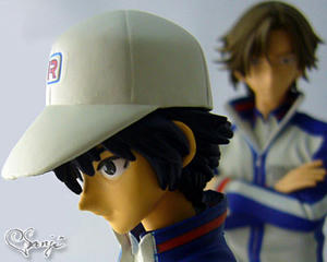 テニスの王子様の手塚と越前のフィギュアで作った画像