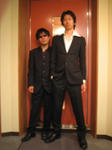 ボク(左)と番組相棒・持田さん(右)