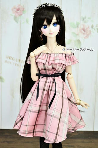 サマーワンピース フリルの型紙 ドール服の型紙作製所 ドーリースケール