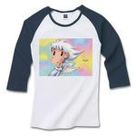 Cute Angel.1-3/4リブラグランTシャツ