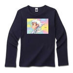 Cute Angel.1-ﾘﾌﾞｸﾙｰﾈｯｸ長袖Tｼｬﾂﾀﾞｰｸｶﾗｰ
