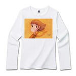 Cute Angel.2-リブクルーネック長袖Tシャツライトカラー