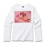 Cute Angel.7-ﾘﾌﾞｸﾙｰﾈｯｸ長袖Tｼｬﾂﾗｲﾄｶﾗｰ