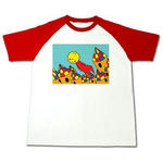 太陽.2- ラグランTシャツ 