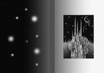 鉛筆画「Monochrome world」のブックカバー