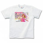 道化師(ピエロ)のイラストのプリントTシャツ(ホワイト)各種