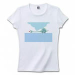 恐竜キャラクター・イラストのプリントTシャツ(ホワイト)各種