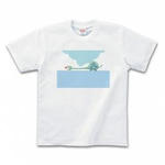 恐竜キャラクター・イラストのプリントTシャツ(ホワイト)各種