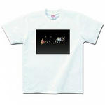 キャラクターイラストのプリントTシャツ(ホワイト)各種