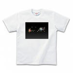 キャラクターイラストのプリントTシャツ(ホワイト)各種