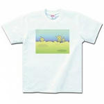 キャラクターイラストのプリントTシャツ(ホワイト)各種
