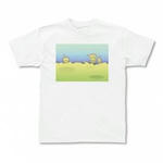 キャラクターイラストのプリントTシャツ（ホワイト）各種